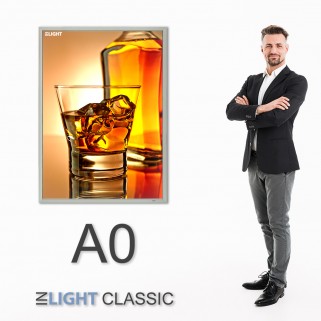 ФРЕЙМЛАЙТ А0 INLIGHT CLASSIC ОДНОСТОРОННІЙ НАСТІННИЙ | світлова панель в алюмінієвій клік-рамці