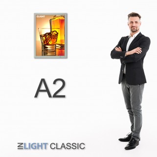 ФРЕЙМЛАЙТ А2 INLIGHT CLASSIC ОДНОСТОРОННІЙ НАСТІННИЙ | світлова панель в алюмінієвій клік-рамці