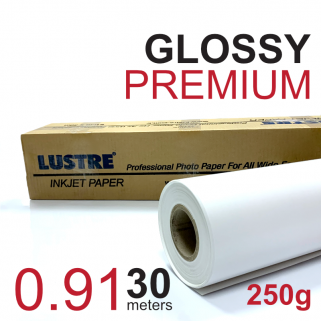 Фото папір Lustre Premium GLOSSY 250 гр/м2 0.914*30